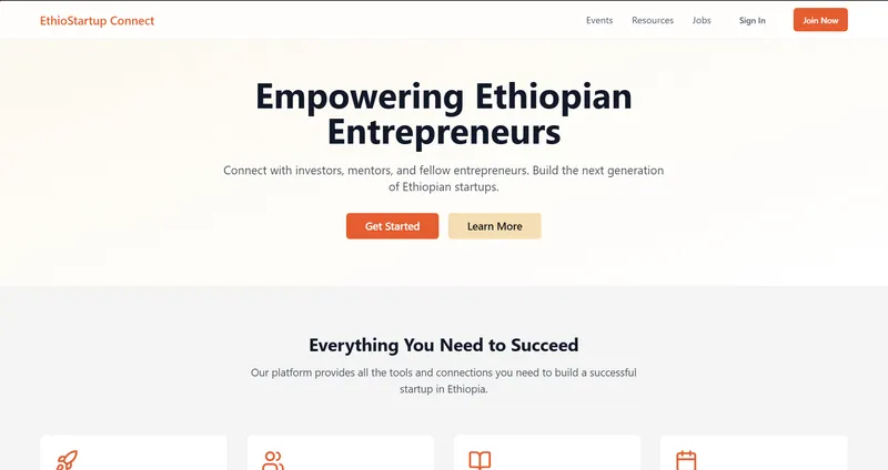Ethiopian Startup Community Platform