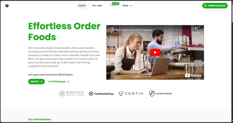 ELO — Effortless Order Foods (DApp)