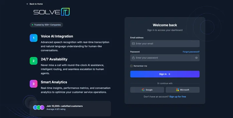 SolveIT — AI Call Center — screenshot 4 of 4